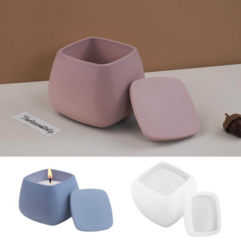 Candle Making Diy - 1 ensemble boîte de rangement carrée