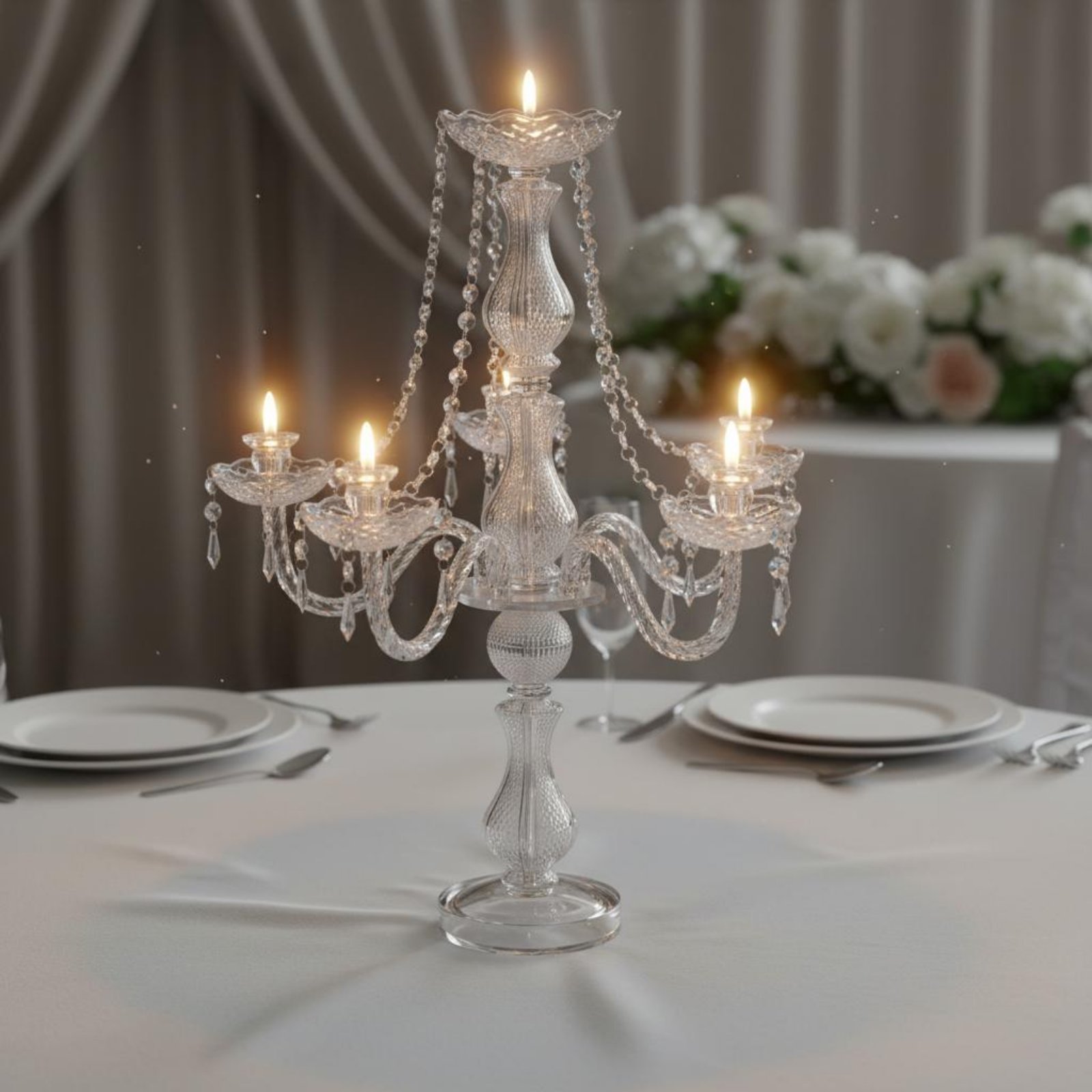 Candélabre en cristal élégant  - Candle Making Diy avis et prix